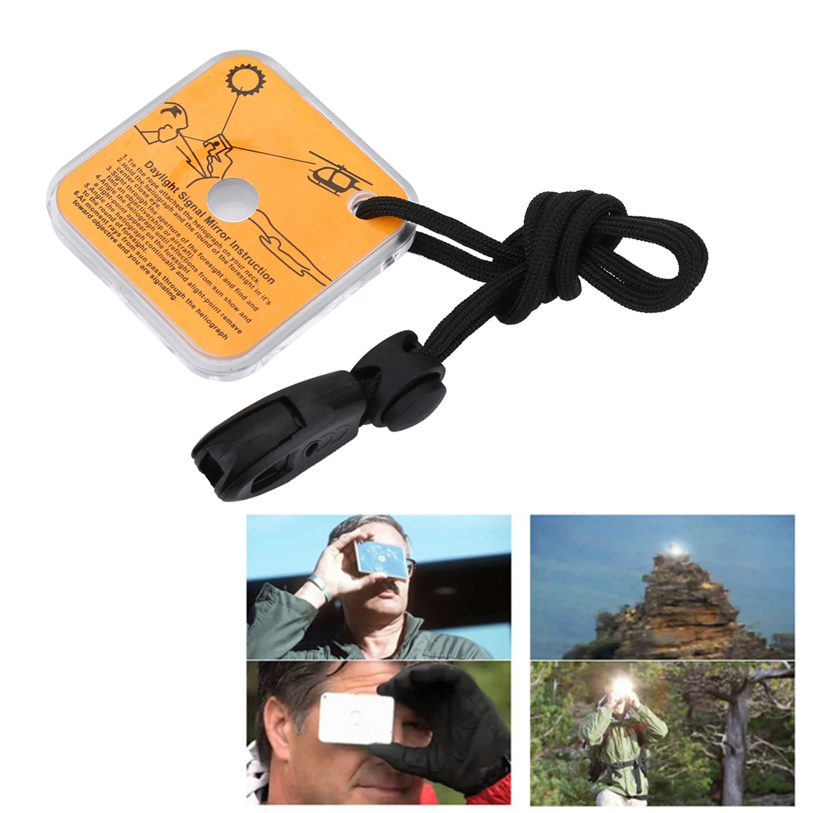 Signal Mirror Rescue - Buiten Multifunctioneel Survival Noodsituatie Reflecterend Signaal