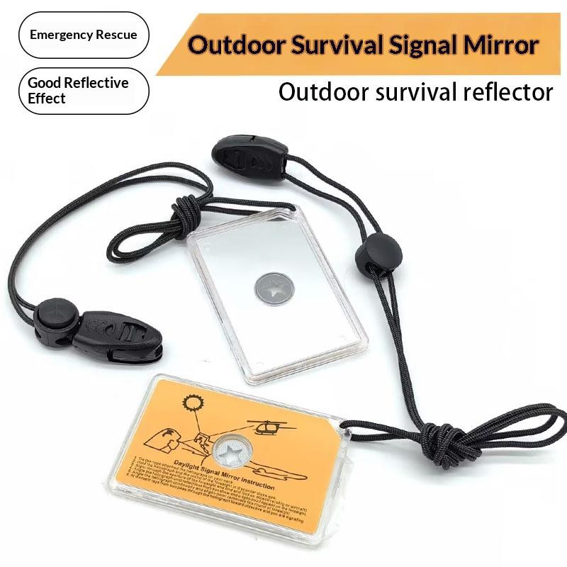 Signal Mirror Rescue - Outdoor Survival Signaalspiegel Noodreflectorspiegel Draagbare Reflecterende