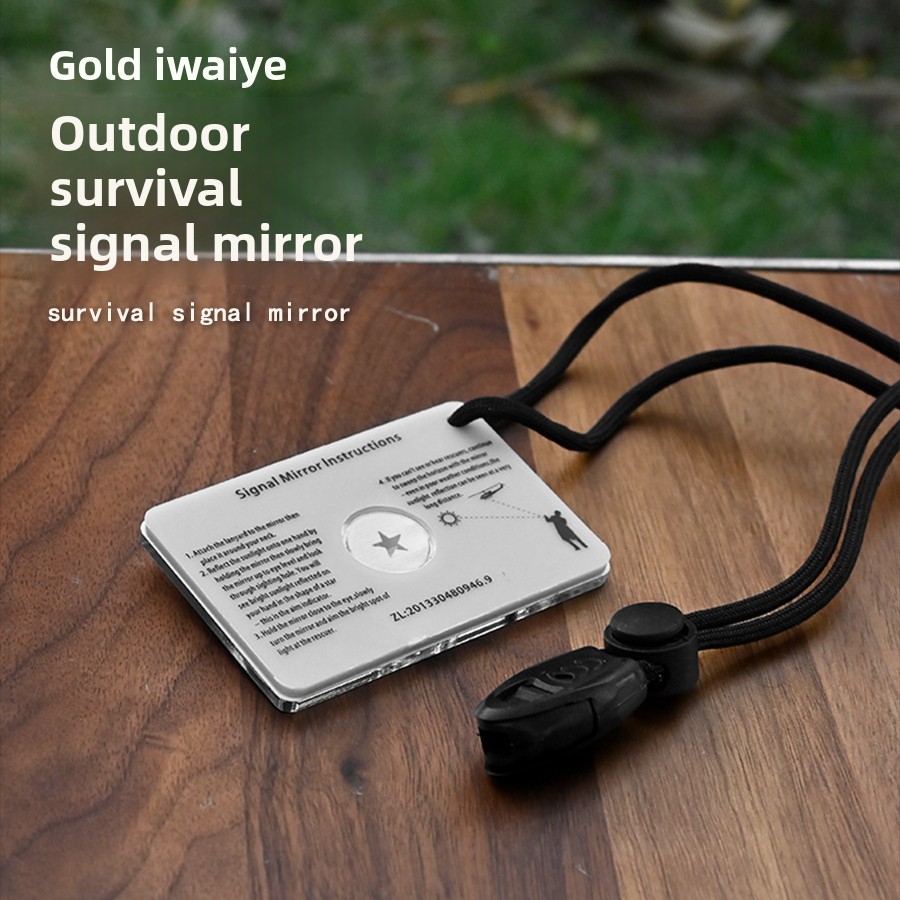 Signal Mirror Rescue - 1 STKS Outdoor Kajak Survival Signaalspiegel,