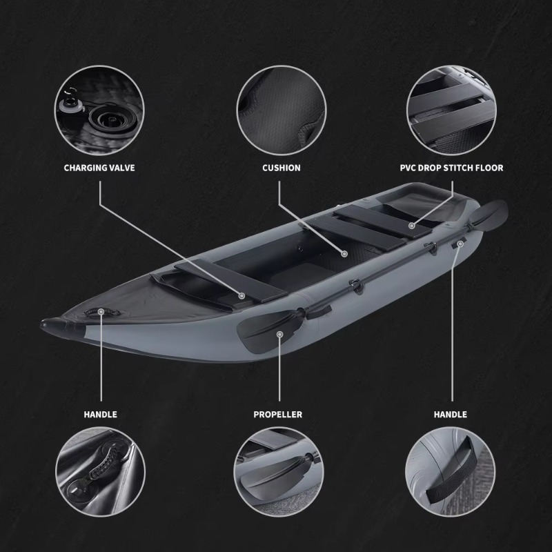 Draagbare opblaasbare viskayak - Outdoor Adventure Kayak recensie en prijs