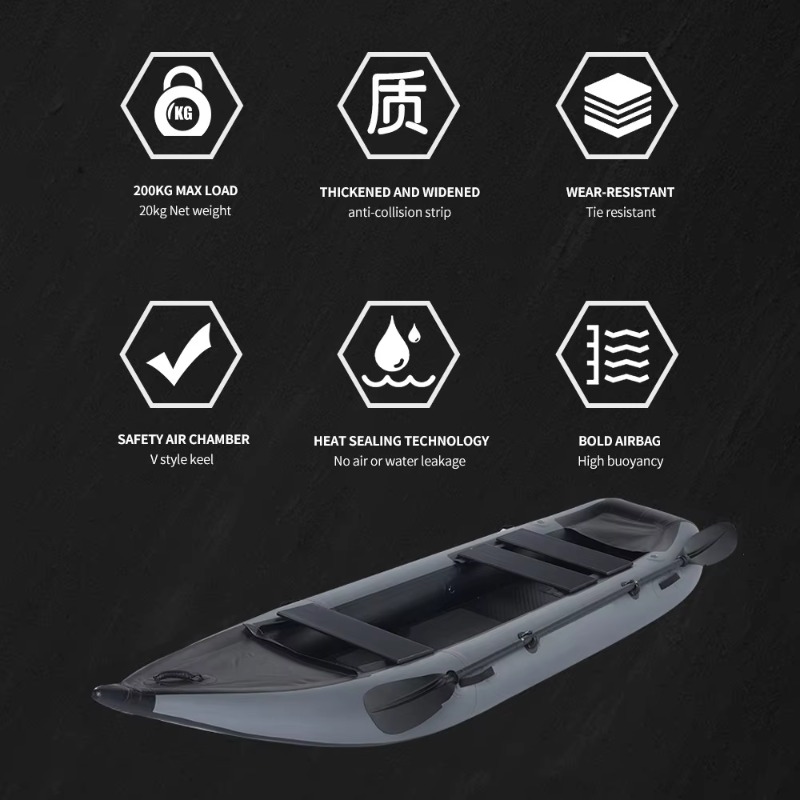Draagbare opblaasbare viskayak - Outdoor Adventure Kayak recensie en prijs