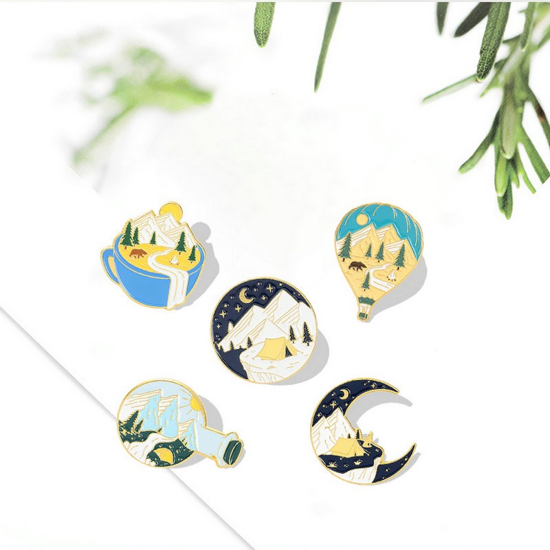 Camping Avontuur Emaille Pins  - Outdoor Adventure Kids recensie en prijs