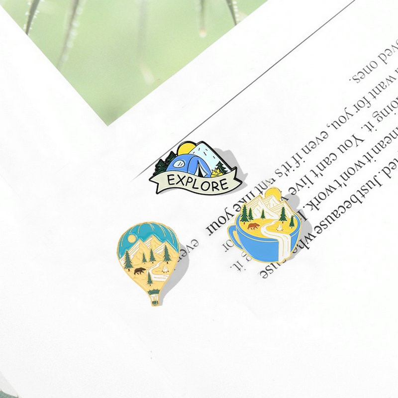 Camping Avontuur Emaille Pins  - Outdoor Adventure Kids recensie en prijs