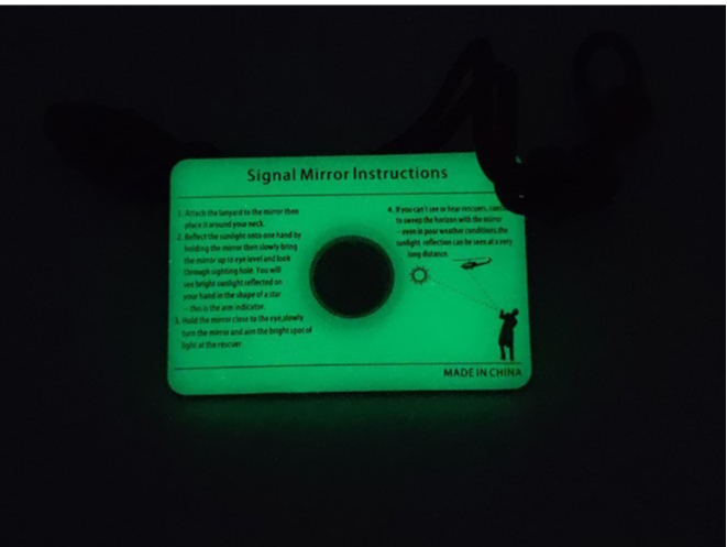 Rechthoekige noodspiegel Multi - Signal Mirror Rescue recensie en prijs
